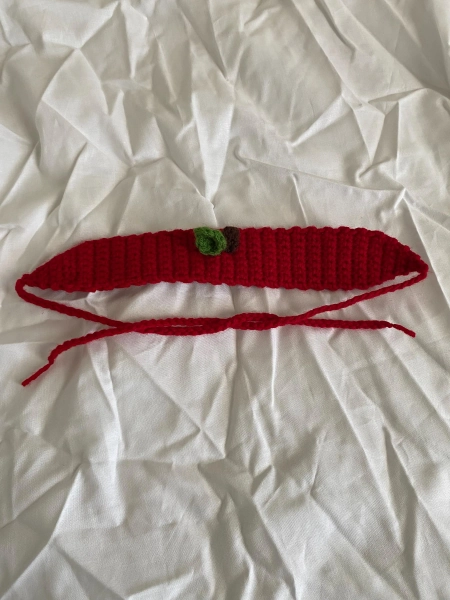 Crochet apple headband