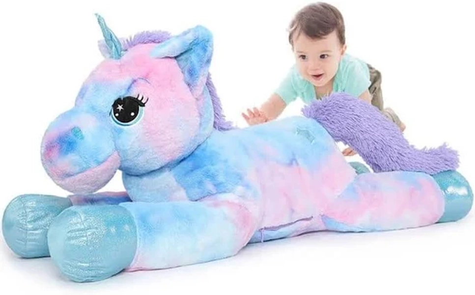Tezituor 43in Giant Unicorn Stuffed Animal, Big Stuffed Unicorn Toys