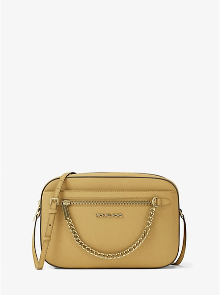 Jet Set Large Saffiano Leather Crossbody Bag