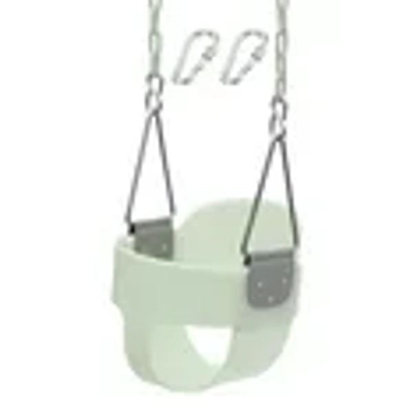 Toddler Swing Seat -High Back Full Bucket Swing Set For Ages 1-3 -Playground Set Accessories Replacement Glow In The Dark