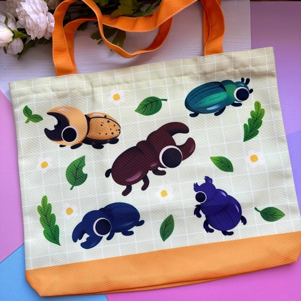 Beetle Canvas Tote Bag