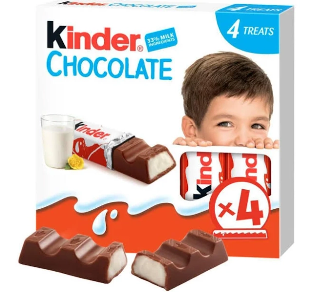Kinder Chocolate 4 Piece Pack 50g