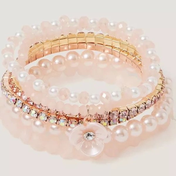Monsoon Kids' Flower Beaded Bracelets