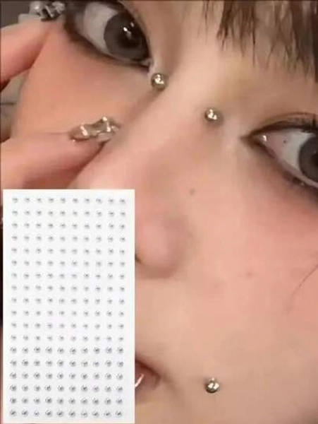 165pcs Non-Piercing Self-Adhesive Waterproof Reusable Sticker - Multi-Purpose Body Decoration Jewelry
