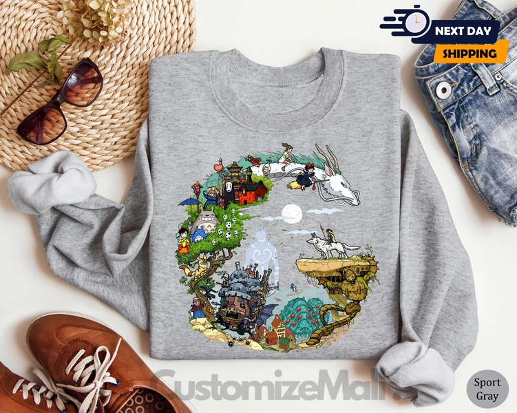 Studio Ghibli Sweatshirt, Spirited Away Hoodie, Totoro Hoodie, My Neighbor Totoro Hoodie, Ghibli Hoodie, Hayao Miyazaki Hoodie