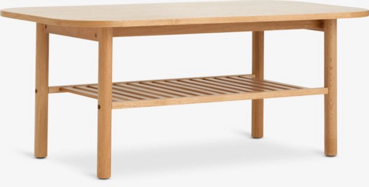Salontafel LYNGVIG 60x110 met schap naturel eiken