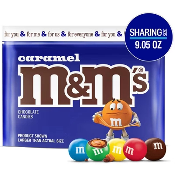 M&M's Sharing Size Caramel Chocolate Candy - Sharing Size - 9.05oz