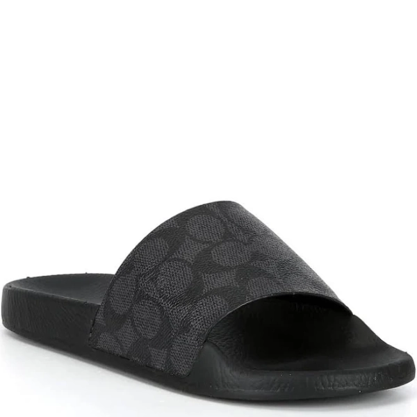 COACH Women's Udele Signature Canvas Sport Slide Sandals