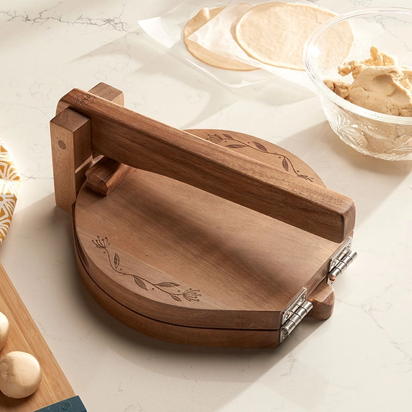 Wooden Tortilla Press