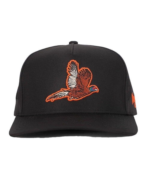 Waggle Golf Pheasant Snapback Hat Black One Size