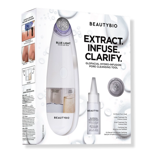 GLOfacial Hydro-Infusion Pore Cleansing + Blue LED Clarifying Tool