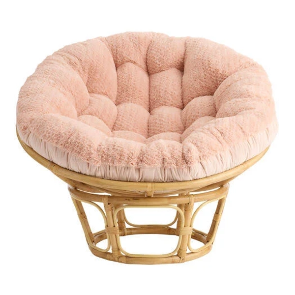 World Market Faux Fur Papasan Chair Cushion