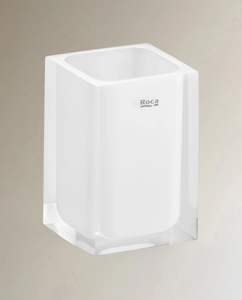 Vaso portacepillos Ice Roca - Blanco