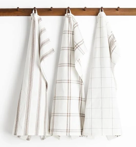 H&M Home 3-Pack Cotton Tea Towels