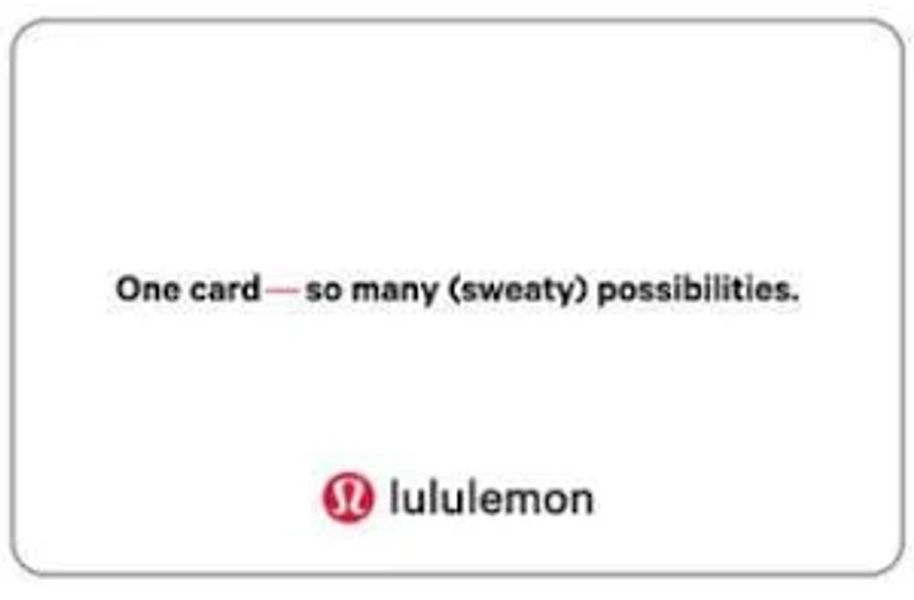 Category: GCs - Lululemon Gift Card