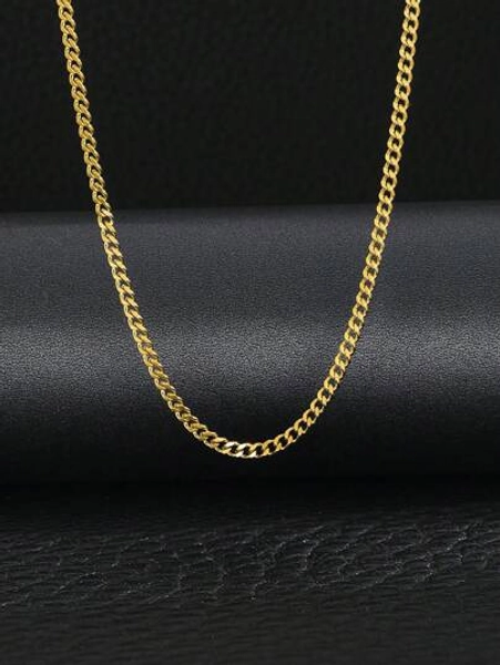 1 Pc Women Men Minimalist Chain Necklace For Daily Decoration