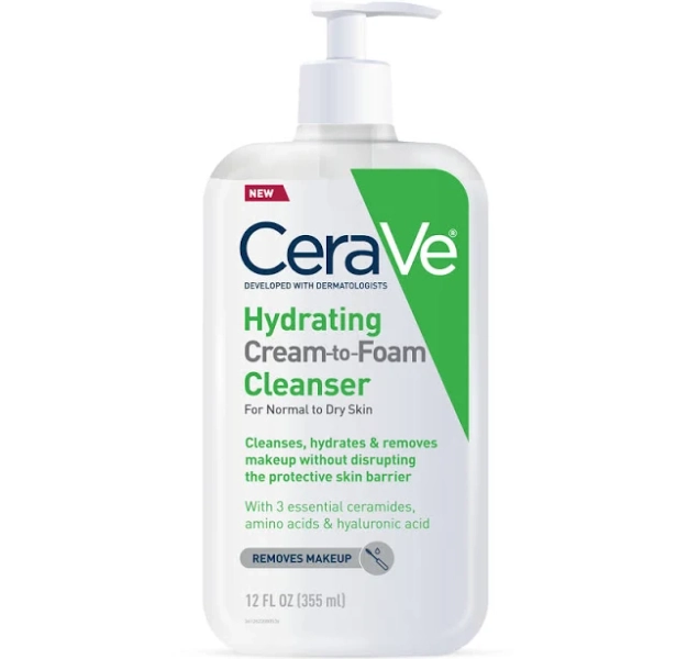 CeraVe Hydrating Cream to Foam Cleanser