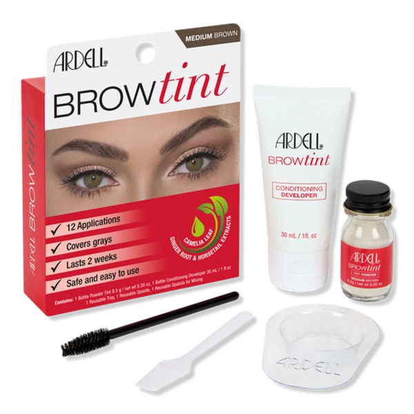 Brow Tint Full Coverage Dye Kit - Medium Brown