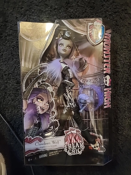 Monster High Clawdeen Wolf Freak Du Chic Mattel Doll