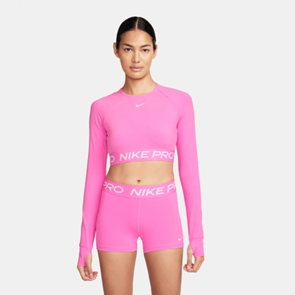 Nike Pro Women's Dri-FIT Cropped Long-Sleeve Top