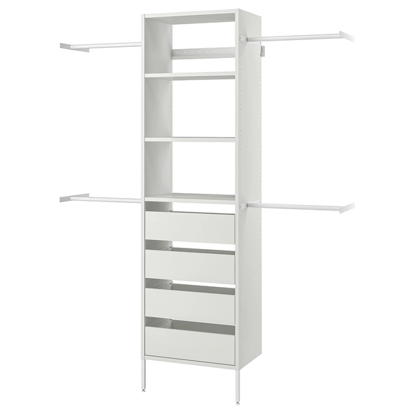 AURDAL Wardrobe combination - white 68 1/2-94 1/2x15 3/4x87 "