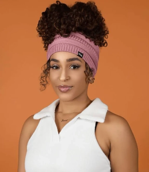 Kin Apparel Satin Lined Puff Beanie with Hair Frizz Reducing