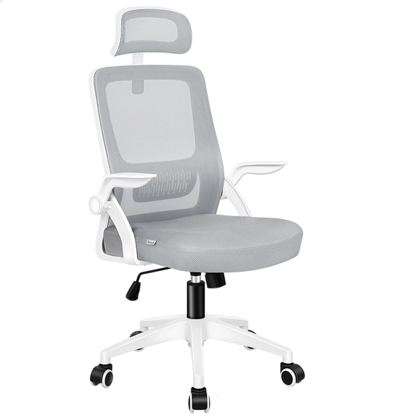 ALFORDSON Mesh Office Chair White Grey