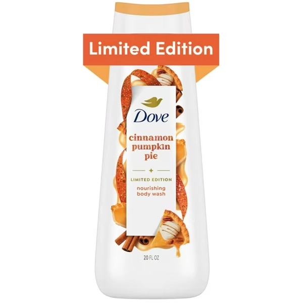 Dove Limited Edition Holiday Treats Body Wash Cinnamon Pumpkin Pie, 20 oz 1 Count
