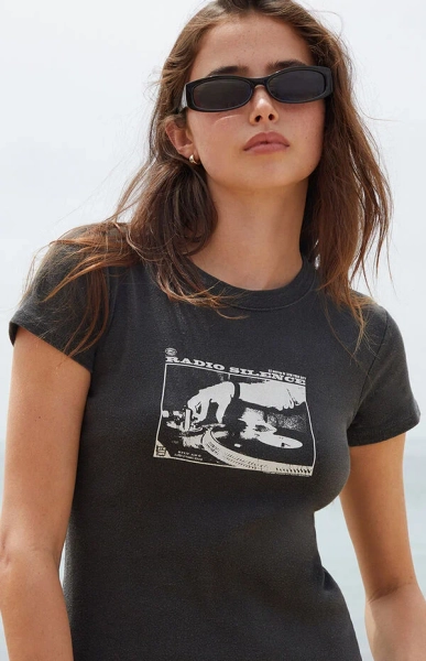 Black Hailie Radio Silence T-Shirt