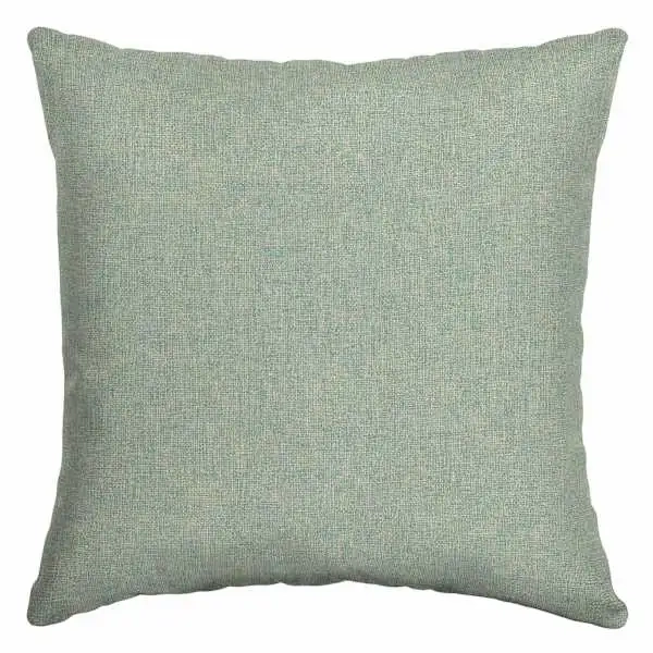 Spa Blue Premium Woven Oversized Square Outdoor Throw Pillow, 20"