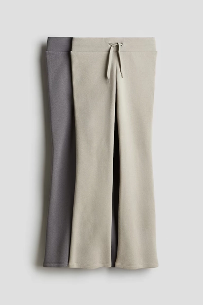 2-pack flared sweatshirt joggers - Grey/Mole