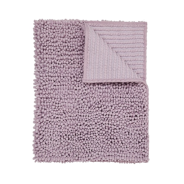 Microplush Lilac Bobble Bath Mat | Adairs