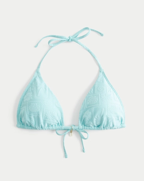 Jacquard Multi-Way Triangle Bikini Top