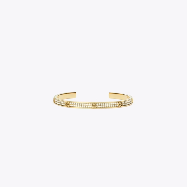 Icon Pavé Cuff in yellow, size L