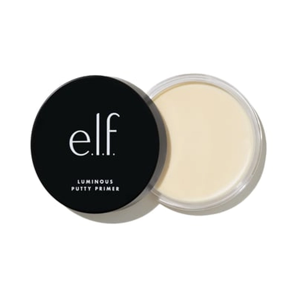 e.l.f. Luminous Putty Primer, Skin Perfecting, Lightweight, Silky, Long Lasting, Hydrates, Creates a Smooth Base, Illuminates, Plumps, Infused with hyaluronic acid and vegan collagen, 0.74 Oz Luminous Putty Primer 0.74 Ounce (Pack of 1)