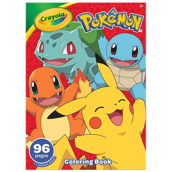 Crayola Pokémon 96 Page Colouring Book