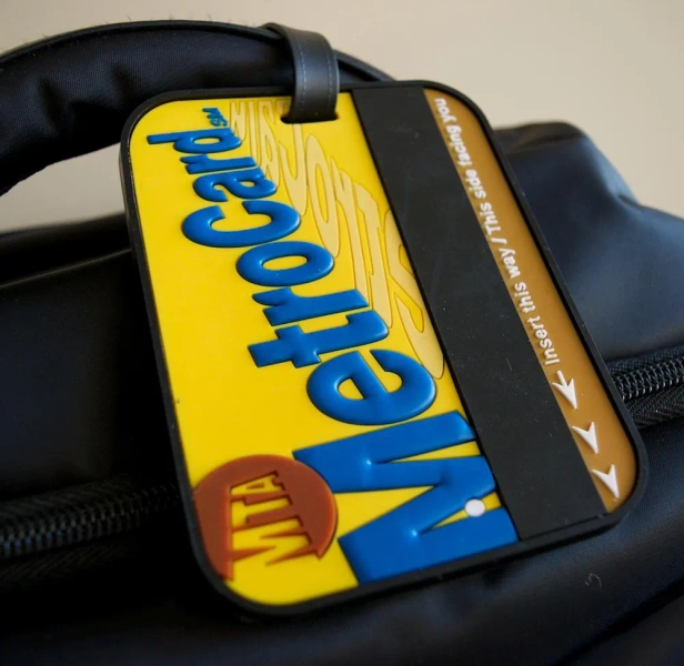 Luggage Tag New York City MetroCard Subway Large Heavy Duty ID Tag Souvenir Gift Official MTA licensed Identification ID Tag Back To School