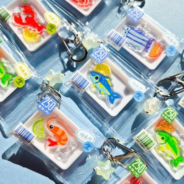 Seafood Bag Keychain