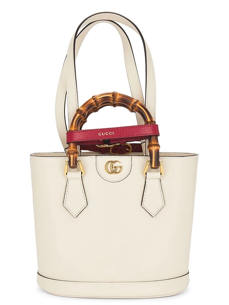 FWRD Renew Gucci Diana Tote Bag in White | FWRD