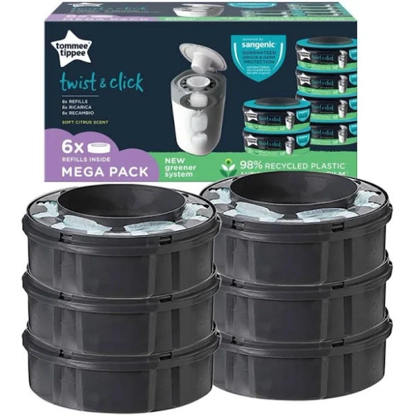 Tommee Tippee Sangenic Twist & Click Refill Cassettes