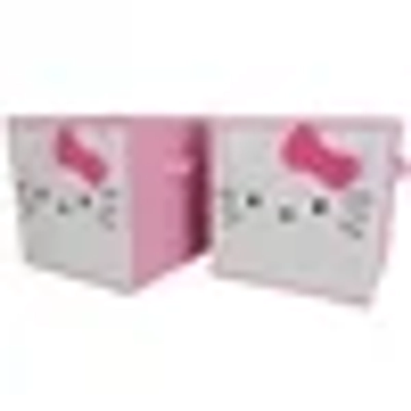 Hello Kitty Kids' Figural Storage Cube, White/Pink, Pack of 2
