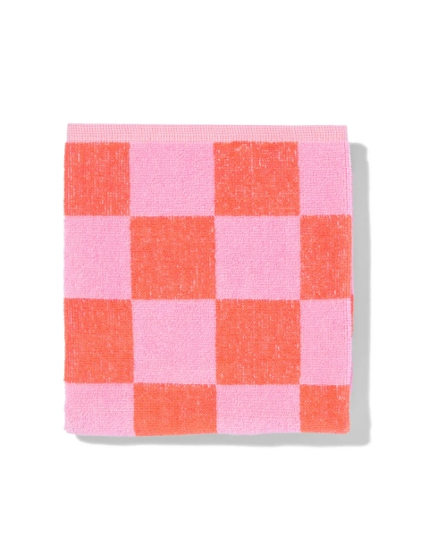 keukendoek 50x50cm katoen ruiten roze