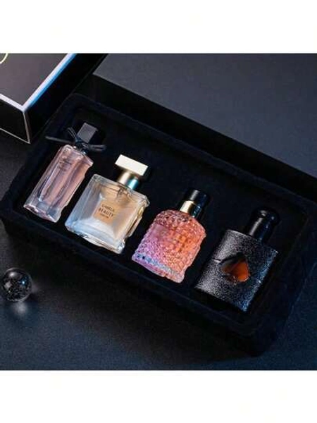 Perfume For Women Men,4 Set Parfum,Women's Perfume,Perfumes De Mujer, Perfume Feminino,Body Splash,Sweet Floral Note,Mini Fragrance Splash Mist,Travel Size