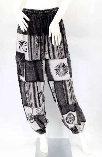 Bohemian Hippie Patchwork Cotton Harem Pants