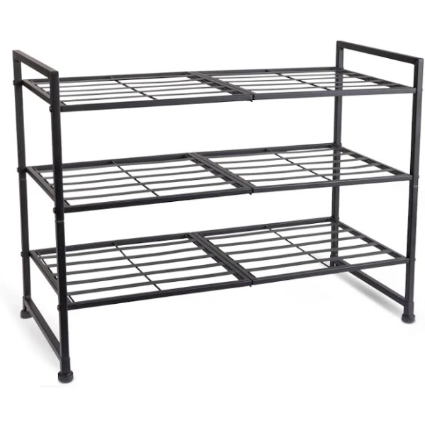 Mainstays 3 Tier Metal Shoe Rack