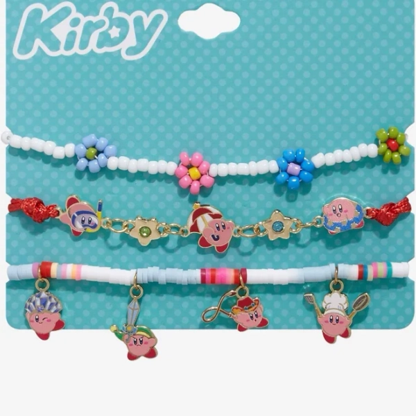 Kirby Costume Charm Bracelet Set