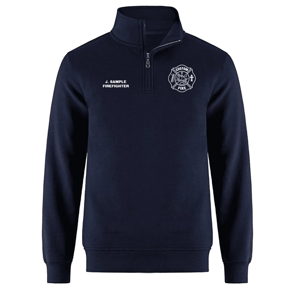 Los Angeles Fire 1/4 Zip Sweater | Size Small