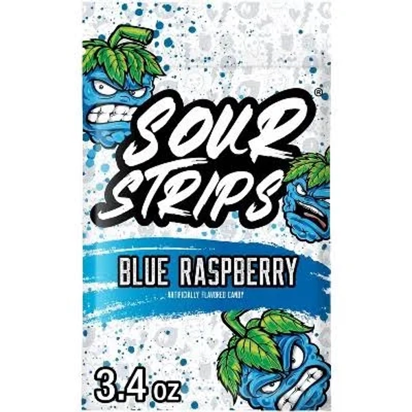 Blue Raspberry Sour Strips