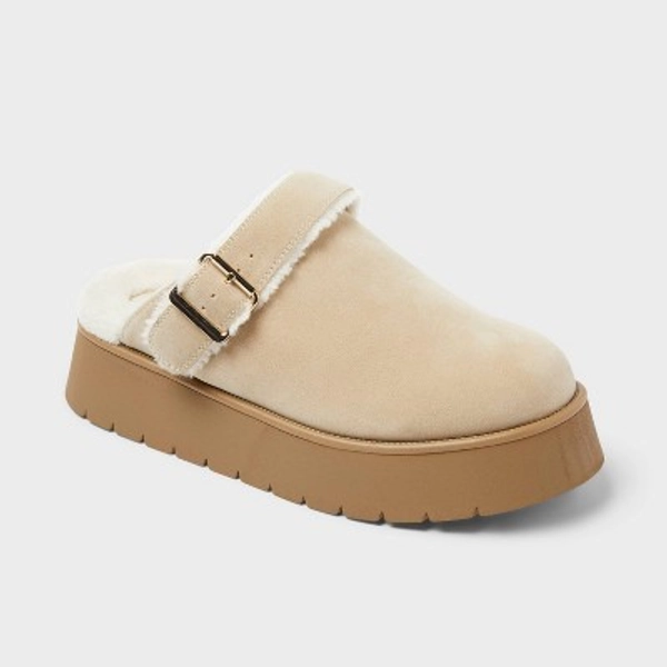 Women's Freda Platform Convertible Clog Slippers - Wild Fable™ Light Taupe 5