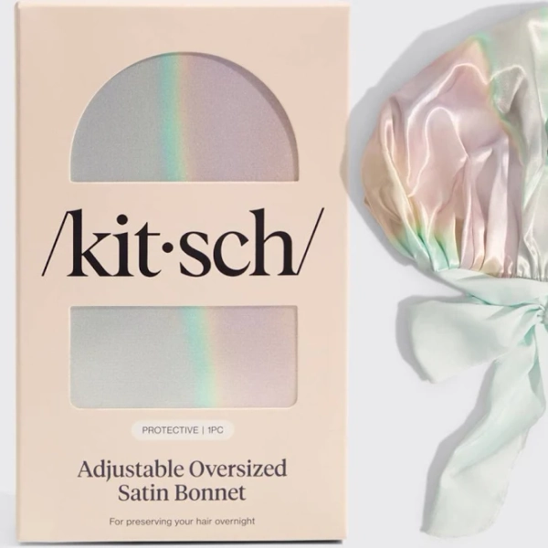 Kitsch Aura Adjustable Oversized Satin Bonnet